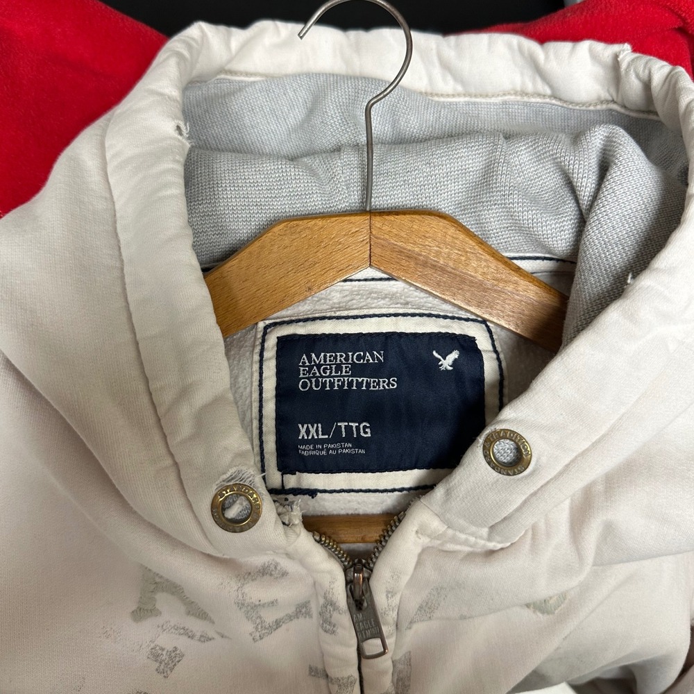 Y2K American Eagle Grunge Skater Full Zip Hoodie - Picture 4 of 4